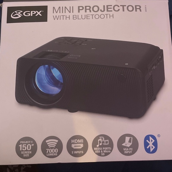 GPX Mini Projector With Bluetooth - Picture 2 of 2